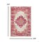 Homeroots 4 x 6 ft. Ivory & Fuchsia Distressed Area Rug 385321 - alternate 5